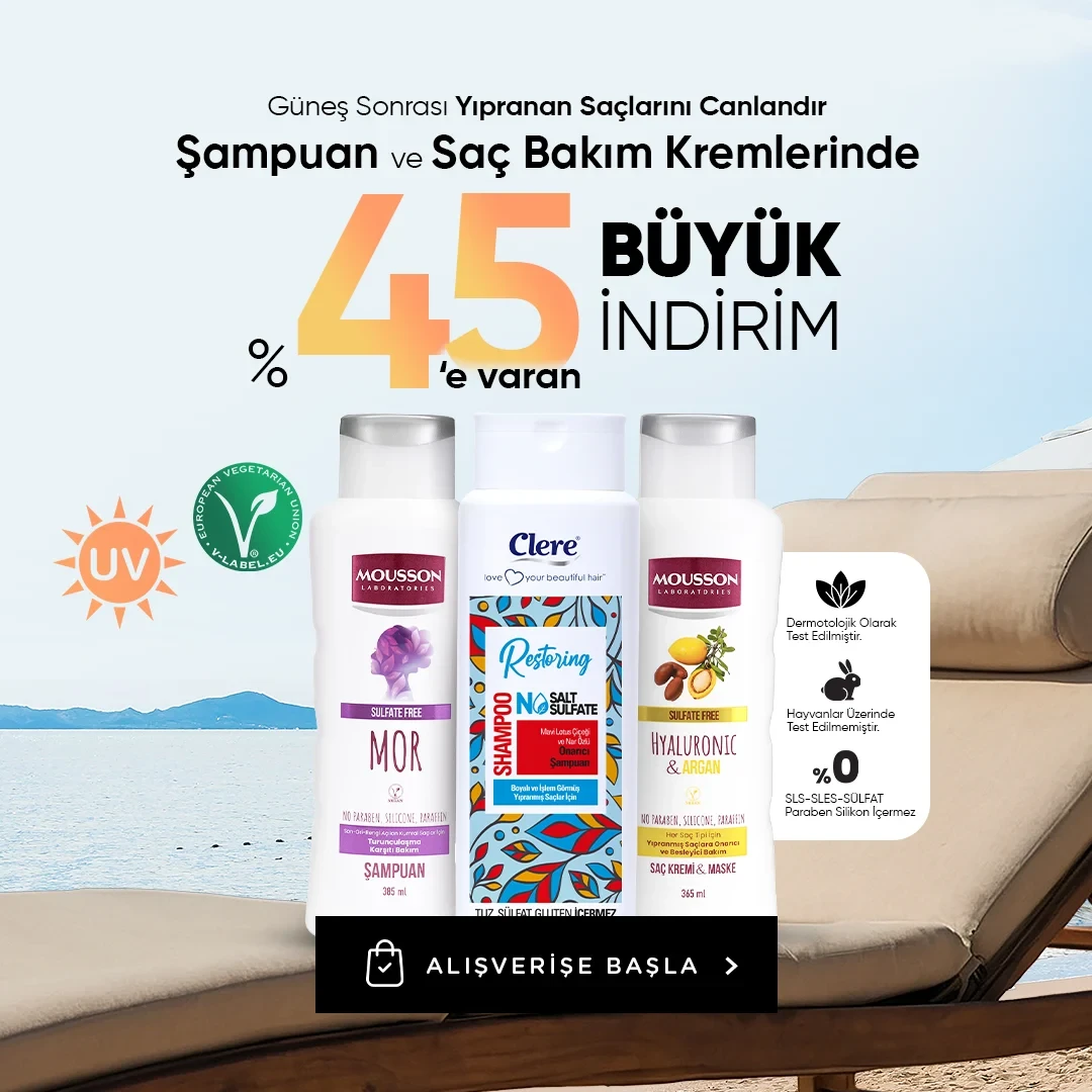 Saç Bakım Ürünlerinde İndirim